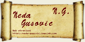 Neda Gušović vizit kartica
